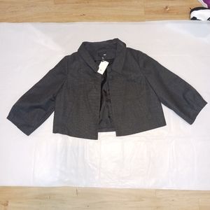 Grey H&M Crop Jacket